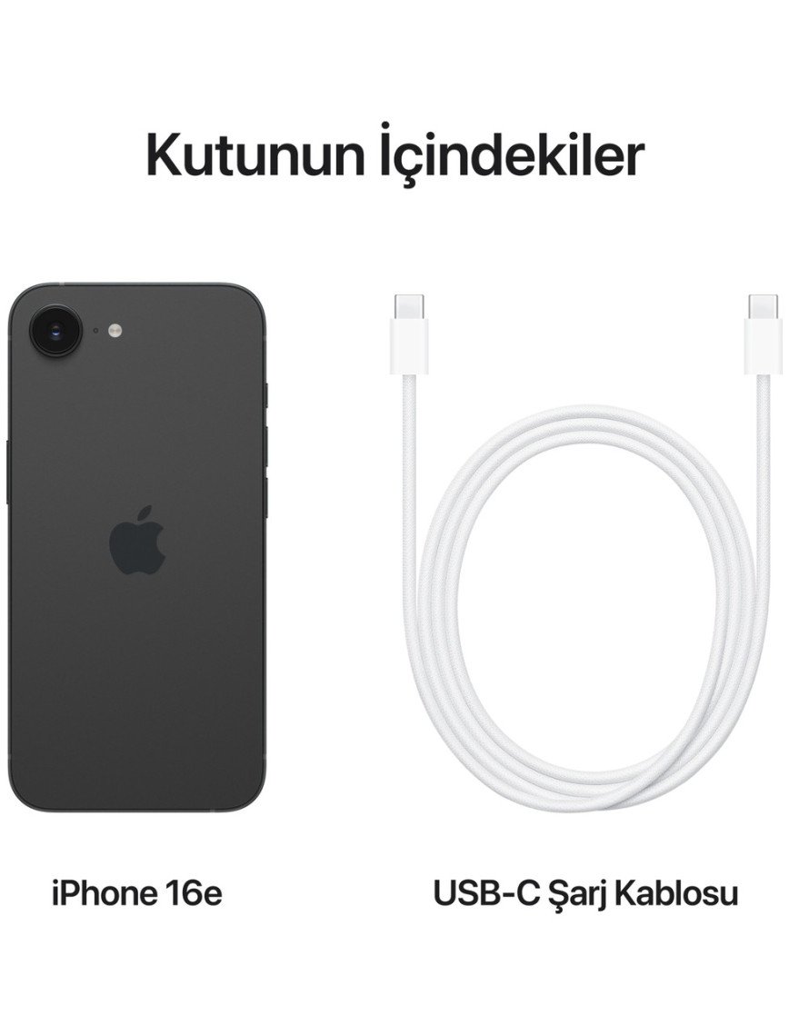Apple iPhone 16e 128GB Siyah